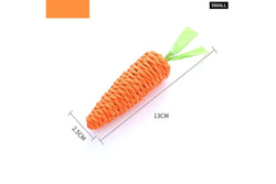 Interactive Cat Carrot Toy For Teeth Cleaning And Play