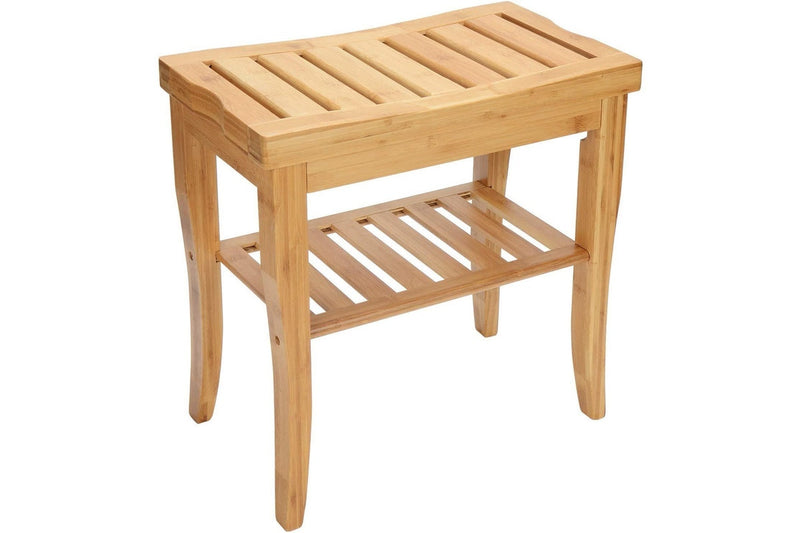 Bamboo Shower Bench - Natural