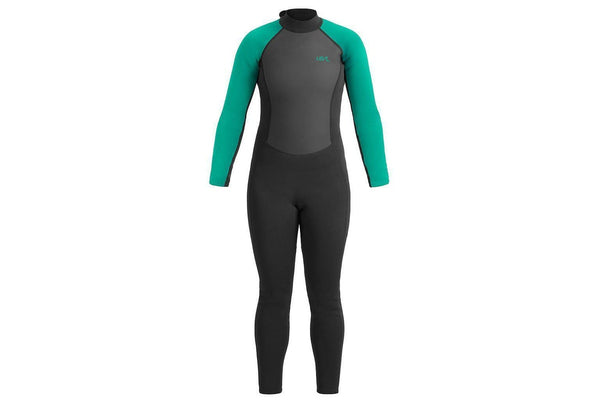 Urban Beach Womens/Ladies Sailfin Long-Sleeved Wetsuit (Black/Aquamarine) (M)