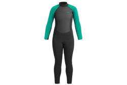 Urban Beach Womens/Ladies Sailfin Long-Sleeved Wetsuit (Black/Aquamarine) (XL)