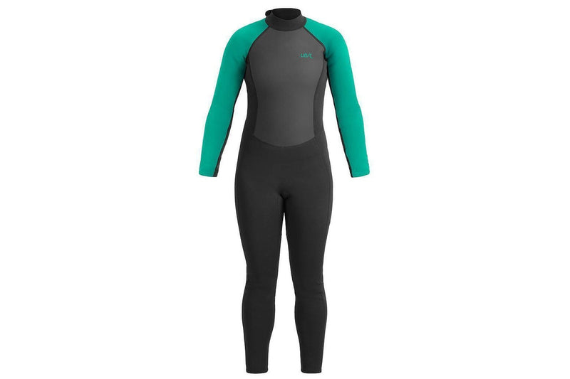 Urban Beach Womens/Ladies Sailfin Long-Sleeved Wetsuit (Black/Aquamarine) (XL)