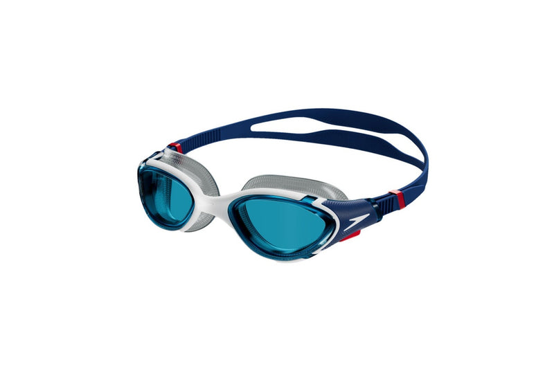 Speedo Mens Biofuse Swimming Goggles (Blue/White/Red) (One Size)