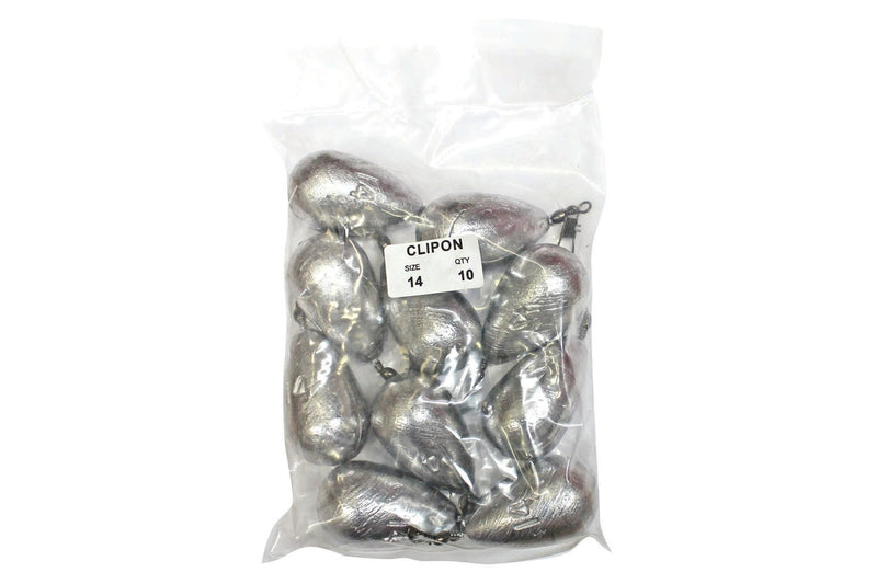 Clip-On Sinker Bulk Pack 14oz x 10