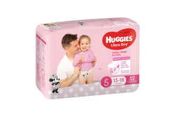 Huggies Ultra Dry Walker Girl Nappies - Size 5