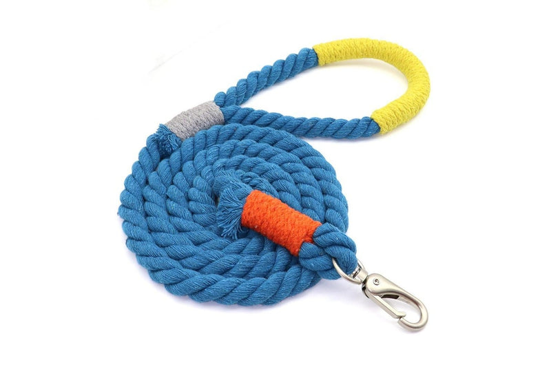 1.6 Metre Vibrant Rope Dog Leashes - Blue - 1.5X160cm