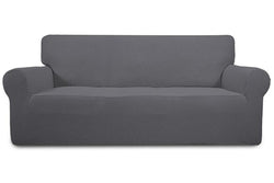 Stretch Sofa Slipcover - Grey (3-Seat)