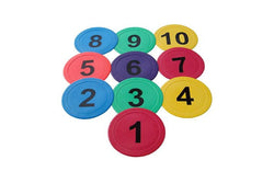 Numbered Flat Marker Discs - 10 Pack