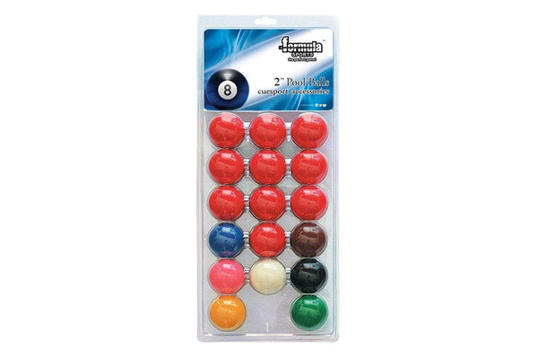 Formula Sports Standard Snooker 2" Ball Set Pool Billiard Snooker Sports Game