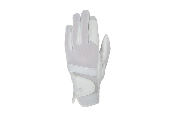 Hy5 Adults Pro Performance Riding Gloves (White) (XL)