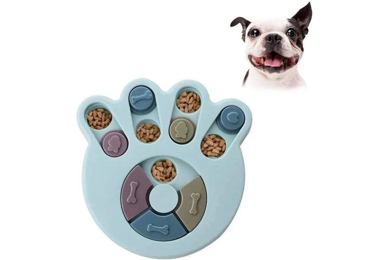 Paw Shape Interactive Treat Feeding Training Puzzle Dog Toy