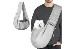 Zoomies Dog and Cat Sling Carrier - Grey