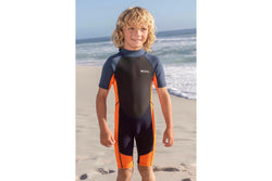 Mountain Warehouse Childrens/Kids Contrast Panel Wetsuit (Bright Orange) (11-12 Years)