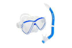 Aquasphere Childrens/Kids 2024 Mask And Snorkel (Silver/White/Blue) (One Size)