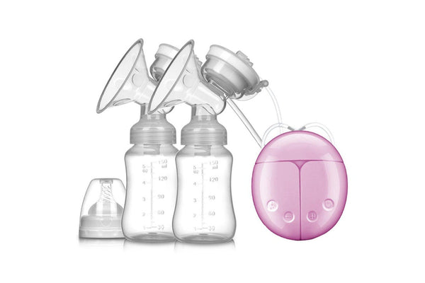 Intelligent Double Electric Breast Pump Automatic Milk Suction Pink