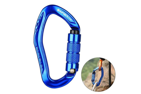 22Kn Auto Locking Gate Carabiner Blue - Standard