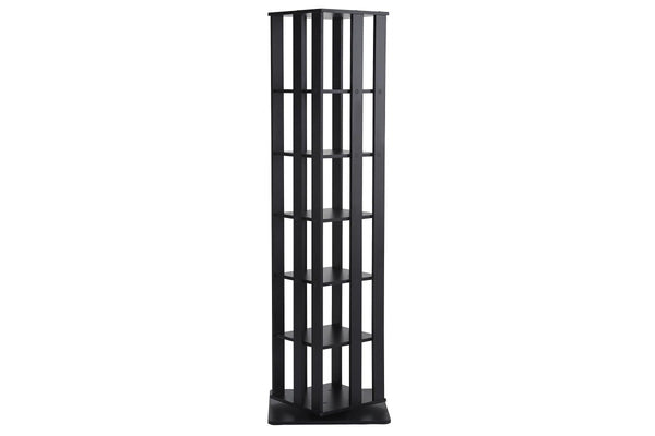 Fraser Country 6 Tier Rotation Book Shelf - Black