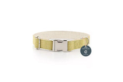 Natural Hemp & Cotton Dog Collar (Grass Green) - One Size