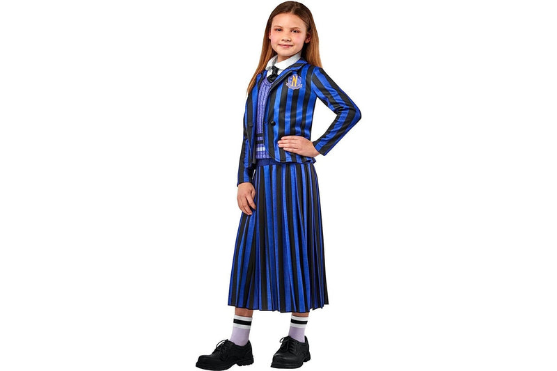 Wednesday (2023): Nevermore Academy - Blue Costume (Size: 8-10)