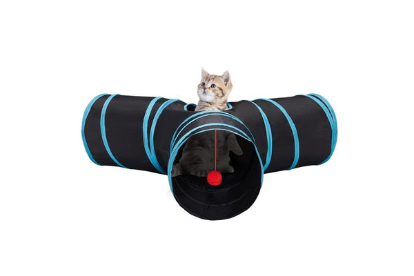 PETSWOL 3 Way Collapsible Cat Tunnel