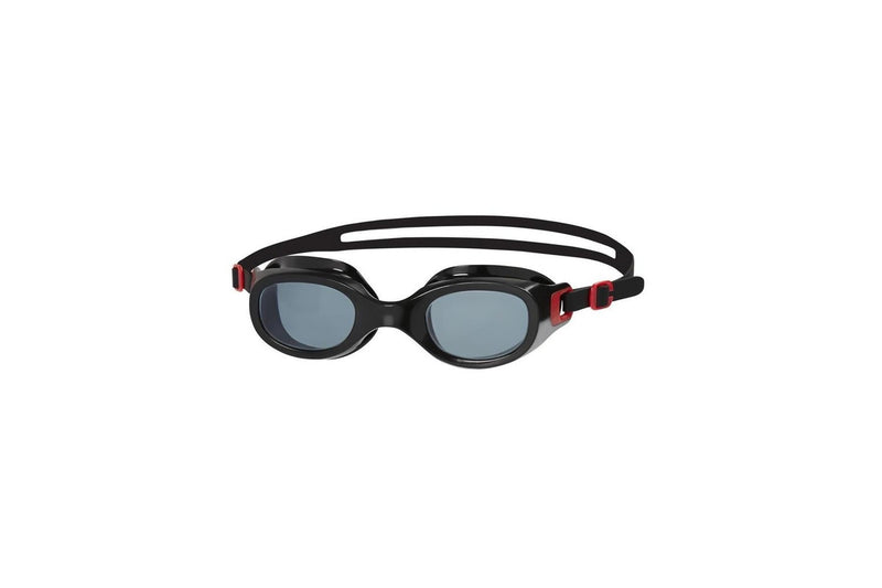 Speedo Unisex Adult Futura Classic Swimming Goggles (Smoke/Red) (One Size)