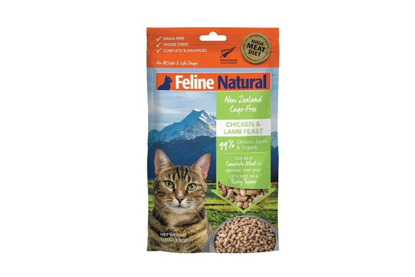 Feline Natural: Freeze-Dried Cat Food, Chicken & Lamb 100g