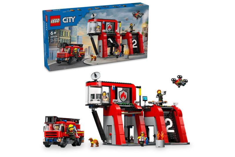 LEGO City: Fire Station with Fire Truck - (60414)