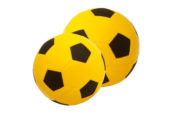 Foam Soccer / Ki-O-Rahi Ball - Yellow / Black (Size 5)