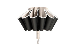 Automatic Folding Umbrella Inverted Umbrella Reverse Umbrella UV Protection Sun Umbrella with Safe Reflective Stripe Beige