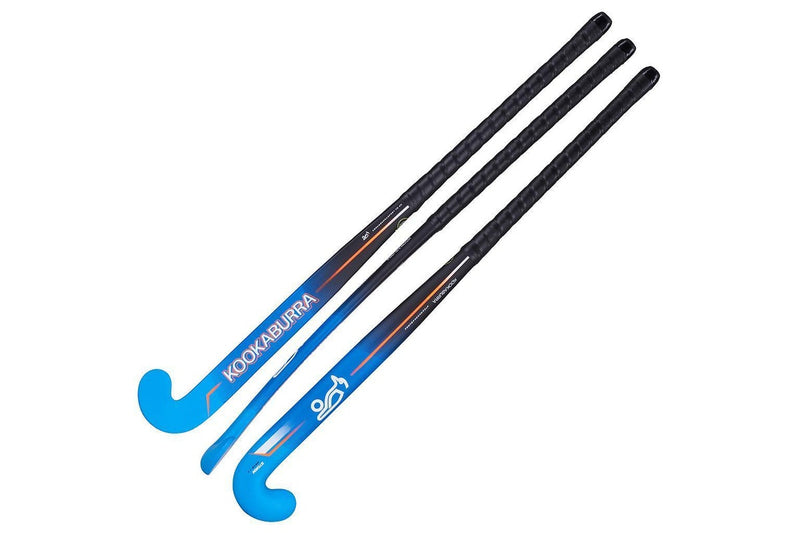 Kookaburra Storm Light M-Bow Field Hockey Stick (Black/Blue/Orange) (34in)