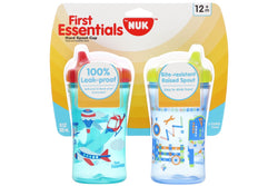 NUK First Essentials Hard Spout Sippy Cup Break Spill & Leak Proof - 12+ Months, 2 Cups (300ml each)