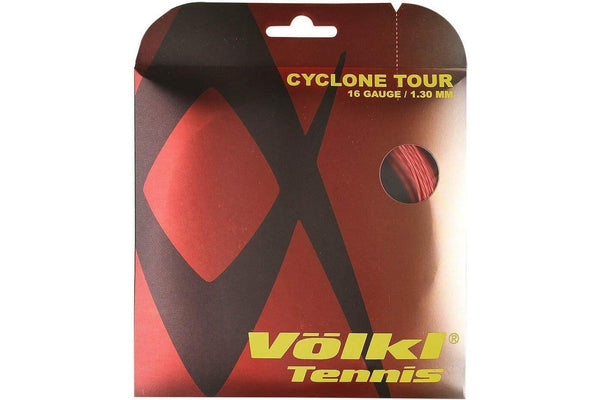 1 Pack Volkl Cyclone Tour 16g/1.30mm Tennis Racquet Strings - Red