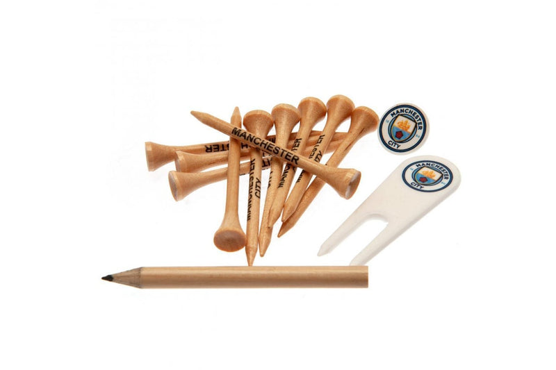 Manchester City FC Golf Gift Set (Brown/White) (One Size)