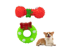 Christmas Squeaky Toy for Pet Dog Chew Toy Set Style 1