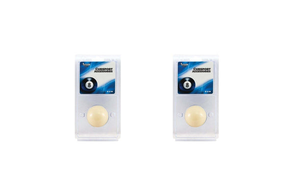 2x Formula Sports 2" Size Standard Resin White Cue Ball Billiard Snooker Pool