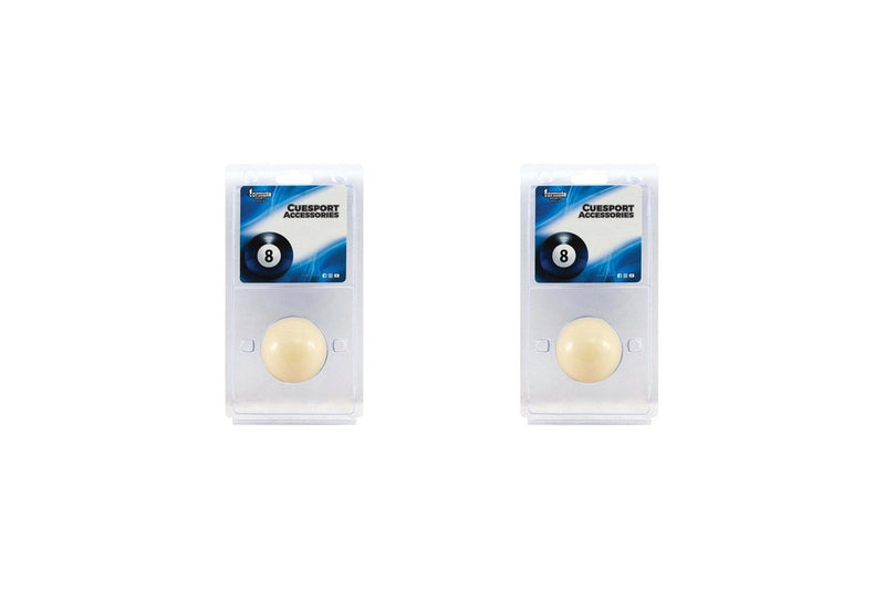 2x Formula Sports 2" Size Standard Resin White Cue Ball Billiard Snooker Pool