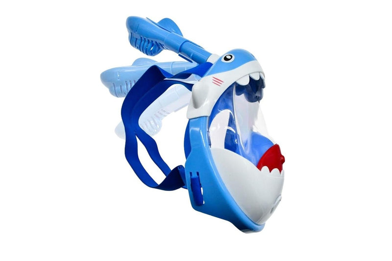 SwimTech Childrens/Kids Full Face Snorkel (Blue/White) (XS)