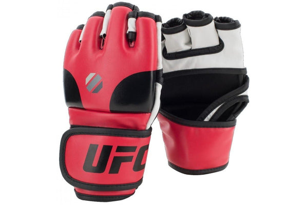 UFC Contender Open Palm MMA Training Gloves - Red / Black / White - S / M