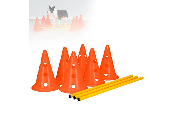 ZOOMIES Dog Agility Hurdle Cone Set - Orange