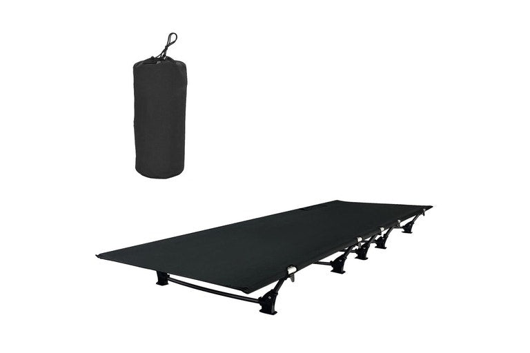 HYPERANNGER Ultralight Foldable Camping Bed - Black