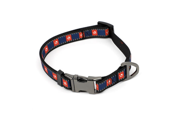 NRL Sydney Roosters Merch Pet Dog Reflective Adjustable Collar Nylon 38cm-58cm