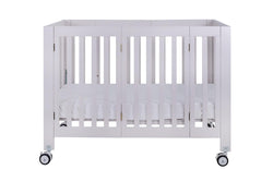 Funbies Arora Solid Wood Folding 2-in-1 Cot Set