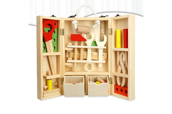 KidsPlay Wooden Garage Tools Set