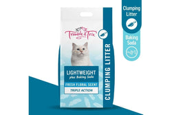 Trouble & Trix: Lightweight Cat Litter - Scoopable Fresh Floral Scent - 7 Litre