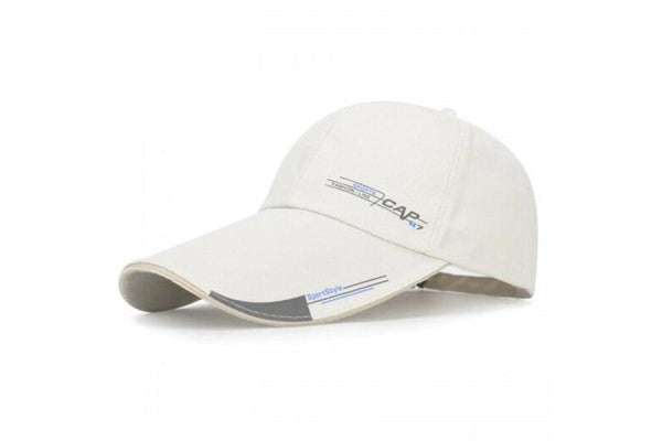 Male Sunscreen Baseball Cap White - Standard