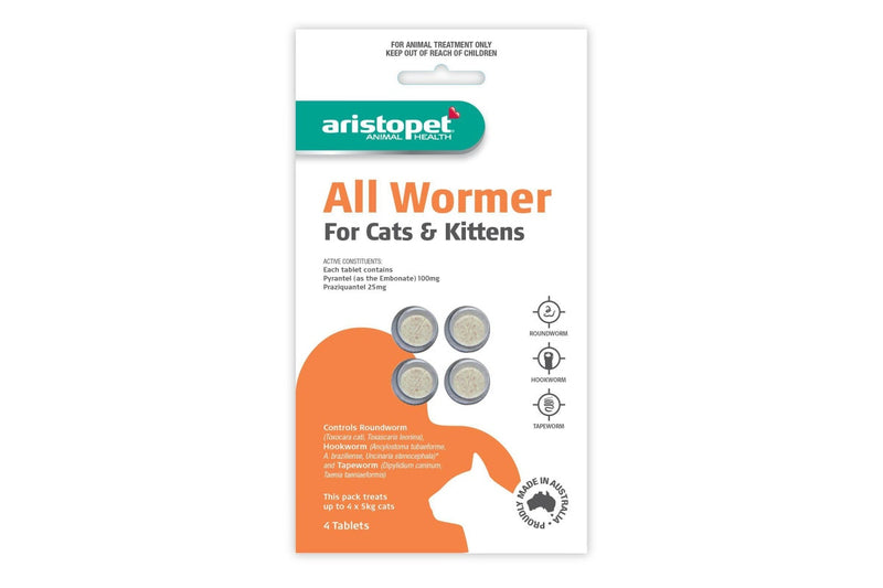 Aristopet: All Wormer Cat Kitten - 4pack