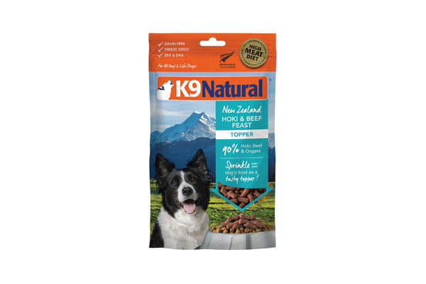 K9 Natural: Freeze-Dried Dog Food Topper Hoki & Beef 100g