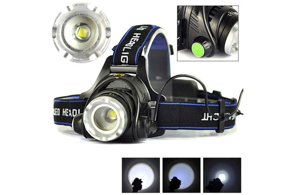 LED Headlight T6 2000LM 4 Modes CREE XM-L T6 LED