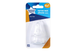 Tommee Tippee: Narrow Neck Fast Flow Teats - 2 Pack