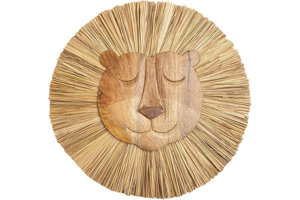 Crane Baby: Wooden Wall Decor - Lion