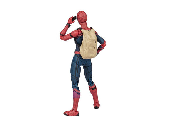 Spider-Man Homecoming Backpack Action Figure Spiderman Peter Parker Model 15cm